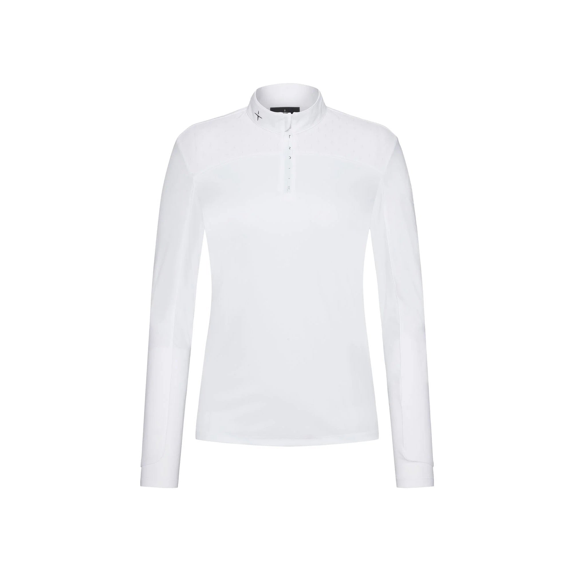 Trolle Ladies T Cut Long Sleeve Competition Polo Balance, White