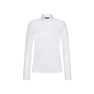 Trolle Ladies T Cut Long Sleeve Competition Polo Balance, White