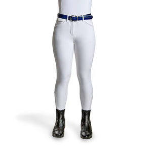 Cavallo CALIMA Full Grip, Mid Rise Breeches, White