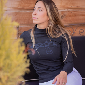 Penelope Maddie Ladies Seamless Long Sleeve Training Shirt, Anthracite