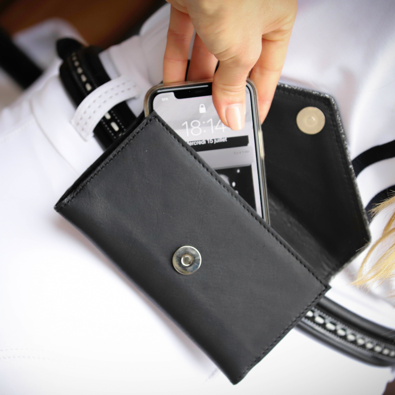 Pénélope Phone Pocket, Black