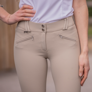 Pénélope Ladies New Rocky Knee Grip Breeches, Beige