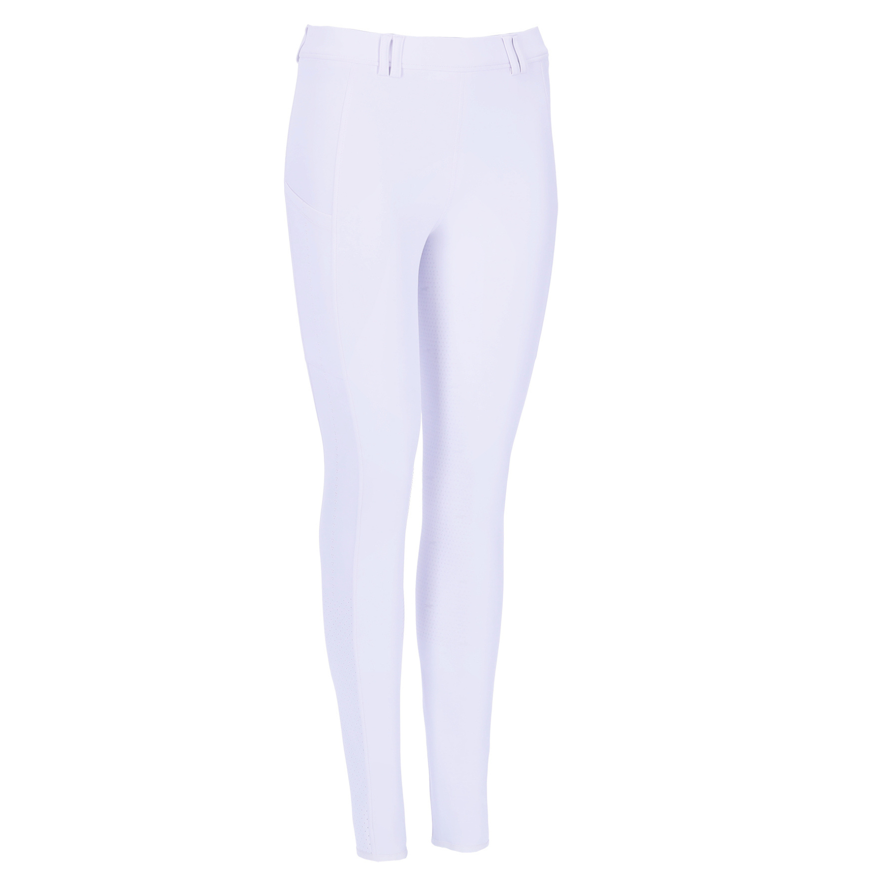 Schockemohle Air Sporty Ladies Full Grip Riding Tights, White
