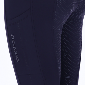Schockemohle Air Sporty Ladies Full Grip Riding Tights, Navy