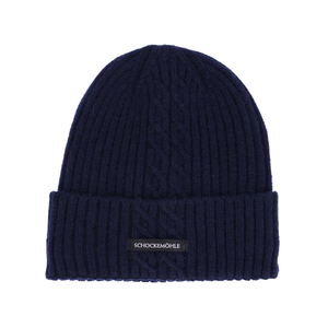 Schockemohle Beanie, Braided Style, Dark Navy