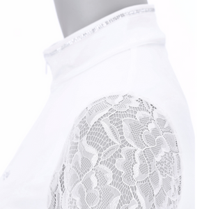 Schockemohle SPAlicia Style Ladies Long Sleeve Competition Shirt, White