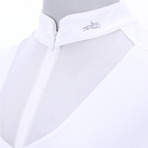Schockemohle SPAnita Style Ladies Short Sleeve Competition Shirt, White