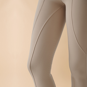 VALA Ladies Sculpt & Smooth Knee Grip Riding Breeches, Beige