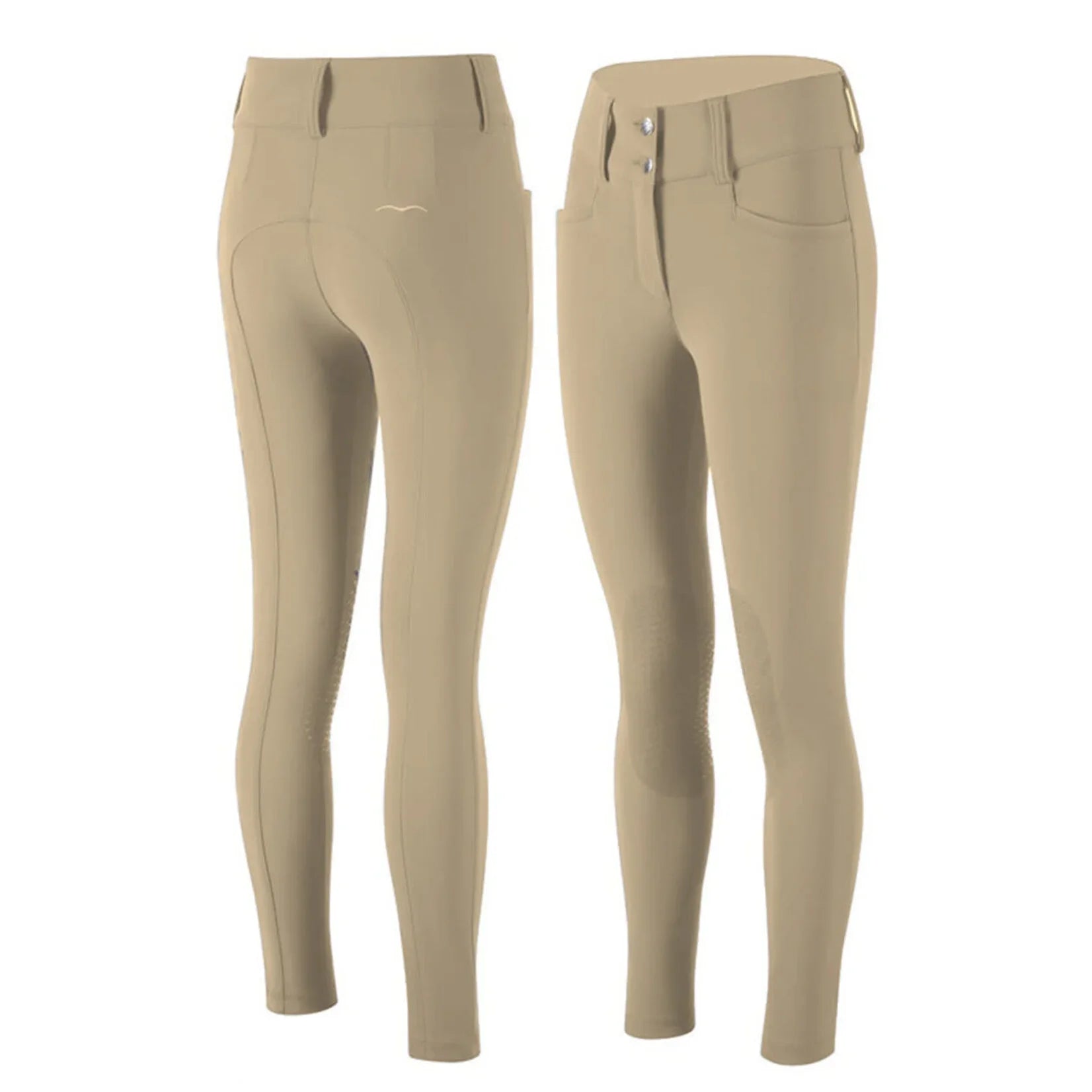Animo Italia Nico Women's Knee Breeches, Beige