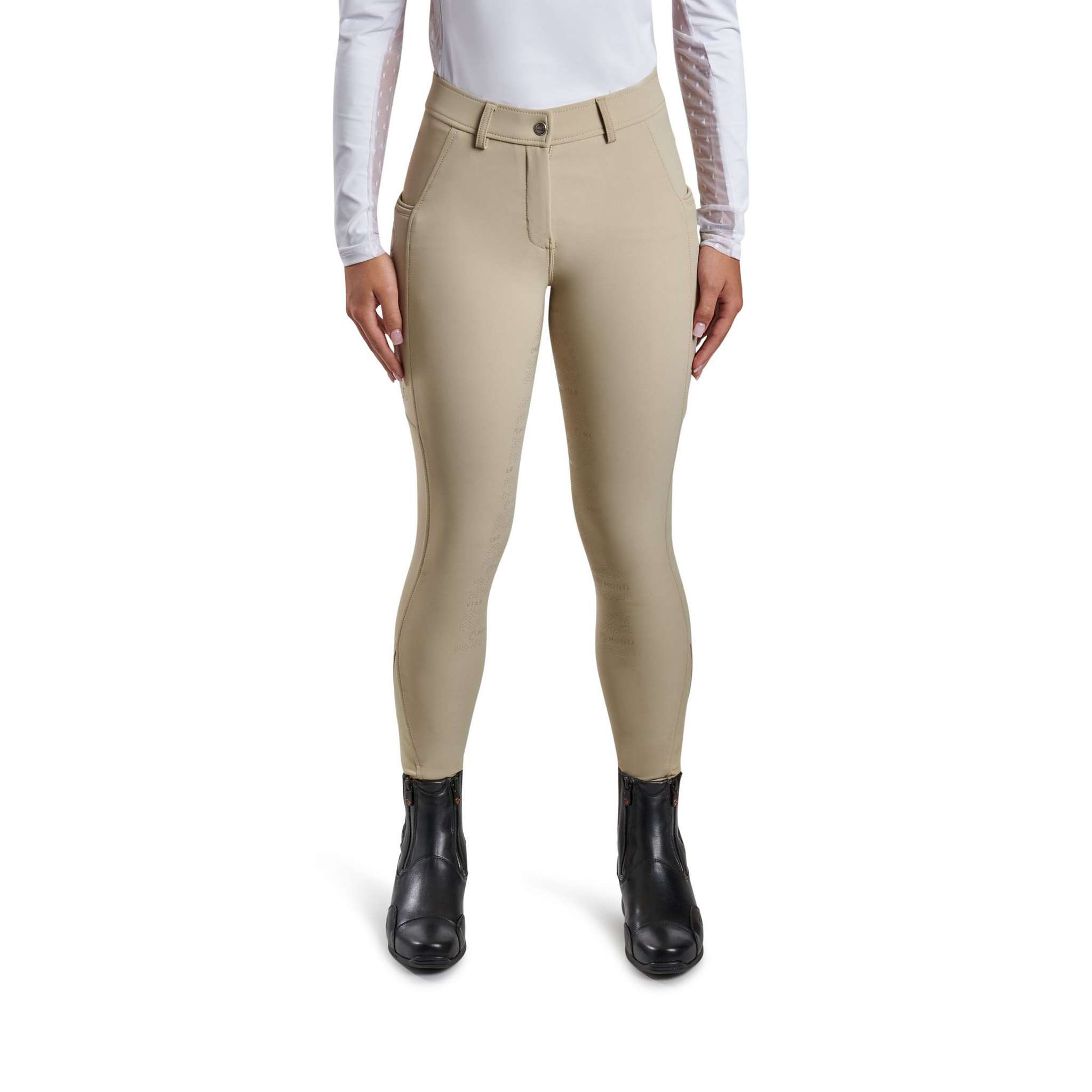 Montar Angela Yati Normal Waist Breeches - Full Grip, Beige