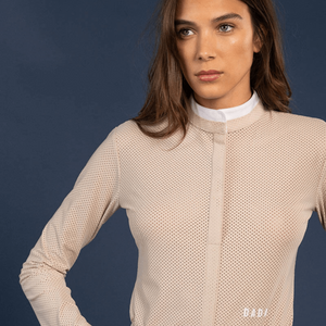 Dada Sport Helios ML Ladies Riding Competition Shirt, Latte