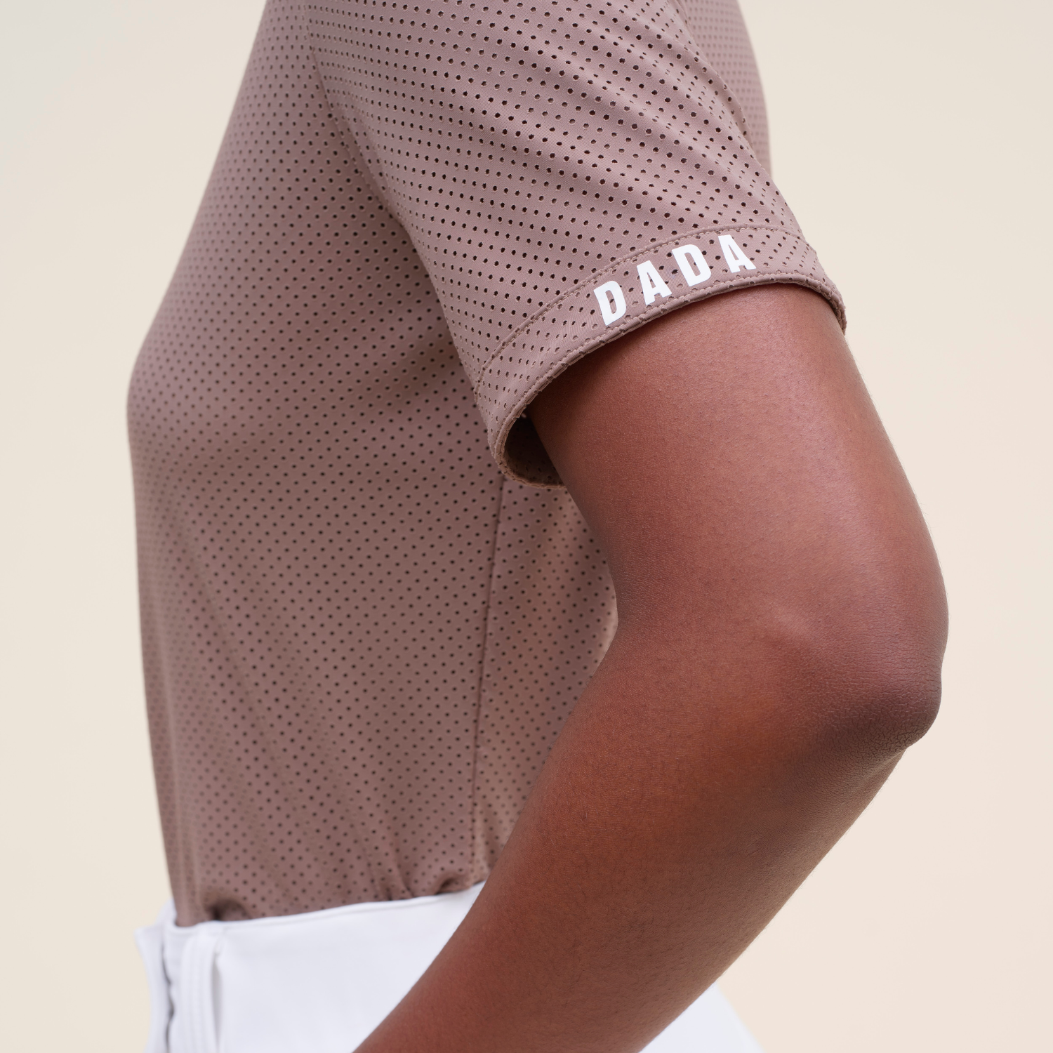 Dada Sport Helios MC Ladies Short Sleeve Competition Shirt, Taupe