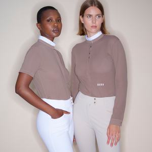 Dada Sport Helios MC Ladies Short Sleeve Competition Shirt, Taupe