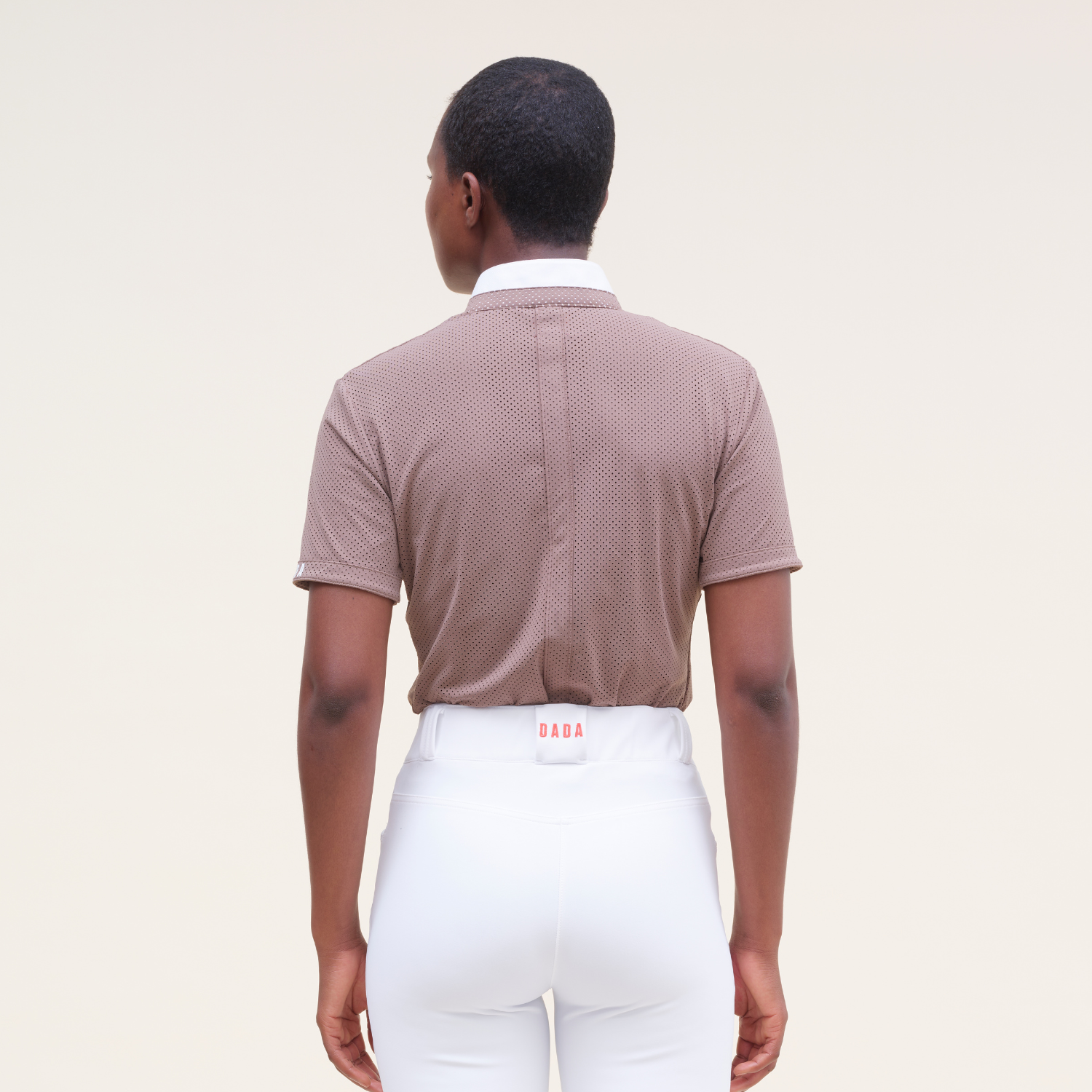 Dada Sport Helios MC Ladies Short Sleeve Competition Shirt, Taupe