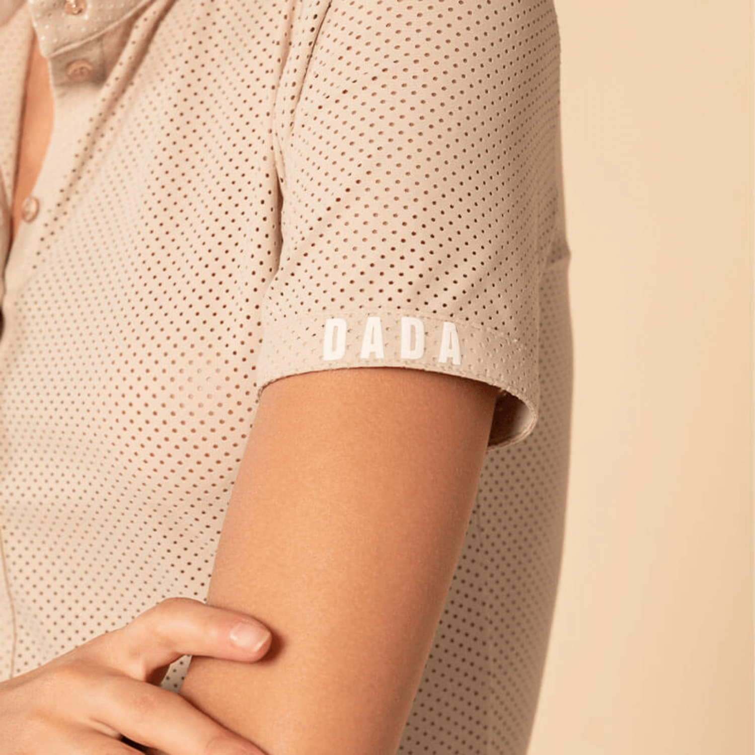 Dada Sport Helios MC Ladies Short Sleeve Horse Riding Competition Shirt, Latte