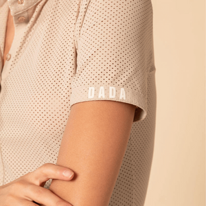 Dada Sport Helios MC Ladies Short Sleeve Horse Riding Competition Shirt, Latte