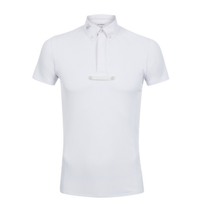 LeMieux Monsieur Men's Short Sleeve Competition Shirt, White