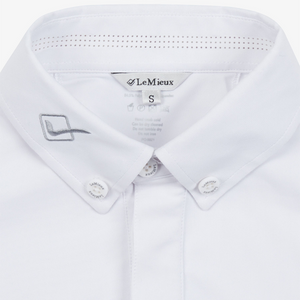 LeMieux Monsieur Men's Short Sleeve Competition Shirt, White