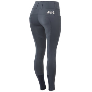 B Vertigo Meghan Women's Highwaist Knee Patch Breeches, Dark Navy